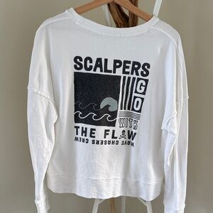 White Graphic Sweatshirt